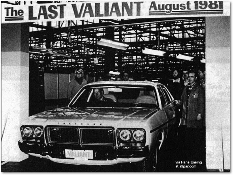 the last Valiant 1981