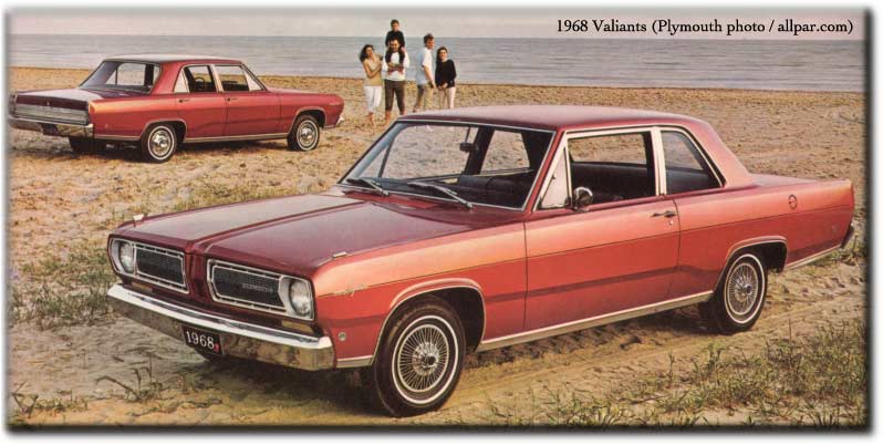Year by year history and photos of the Plymouth Valiant 1968 valiant