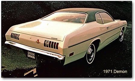 1971 dodge demon For 1971 the Dodge Demon a copy of the wildly successful 1971 dodge demon For 1971 the Dodge Demon a copy of the wildly successful