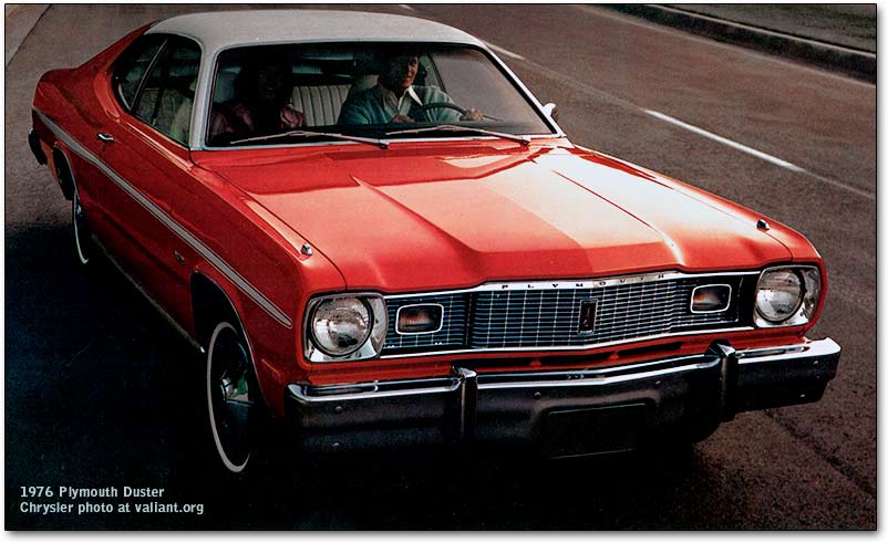 Duster was introduced the front legroom of the 1970 Valiant was 408 