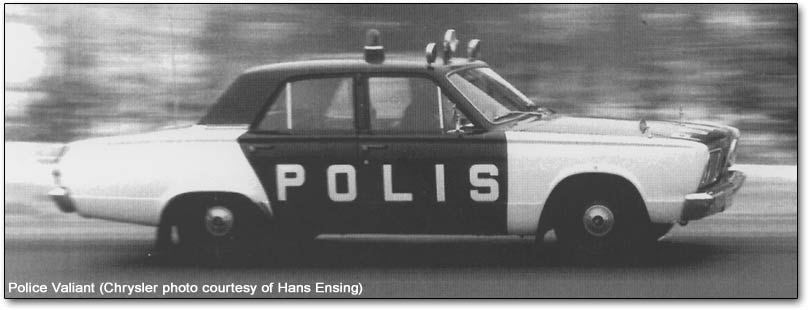 Police Valiant car