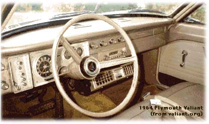 1964 plymouth valiant interior