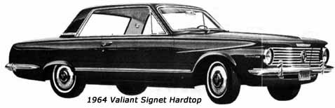 1964 valiant signet car hardtop