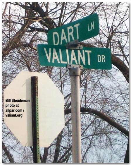 dart/valiant sign
