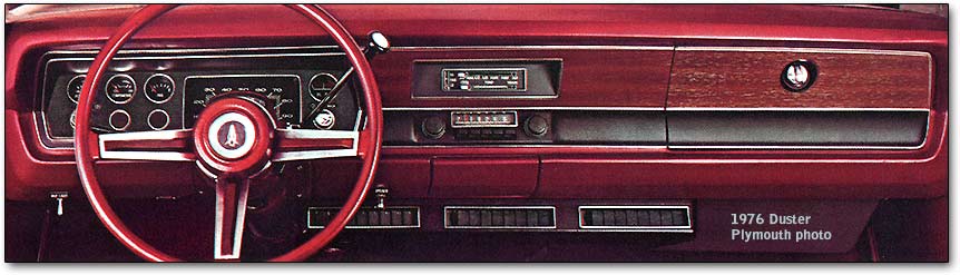 Plymouth Duster dashboard